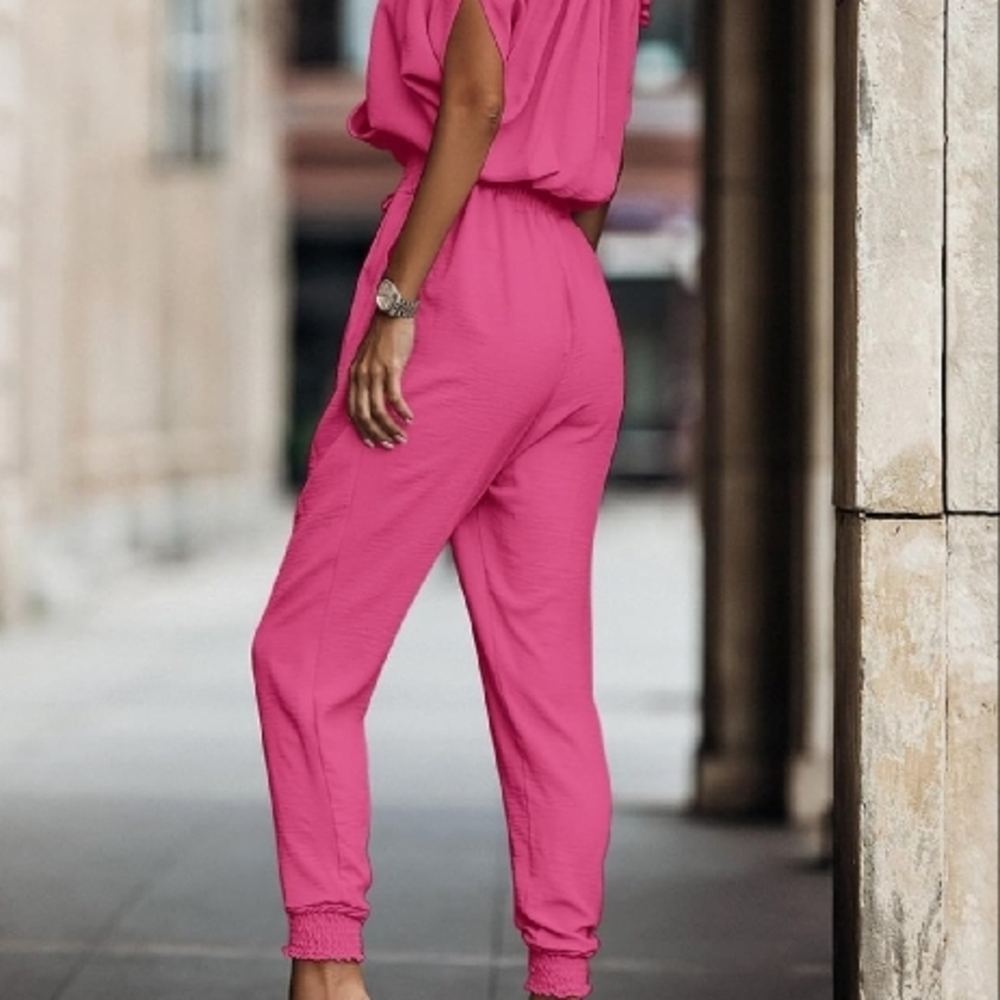 Dokotoo Jumpsuit for Womens Dressy Casual One Piece Romper Cold Shoulder